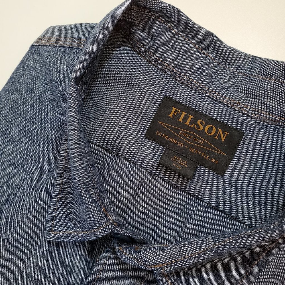 Filson Blue Casual Button Down Shirt
